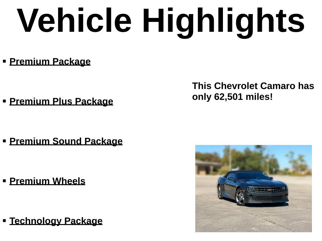 Used 2013 Chevrolet Camaro SS RWD image 30