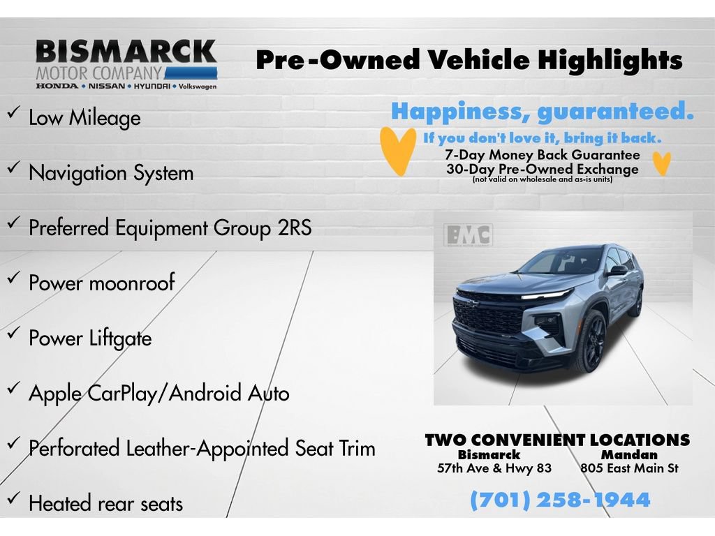 Used 2024 Chevrolet Traverse RS AWD/4WD image 5