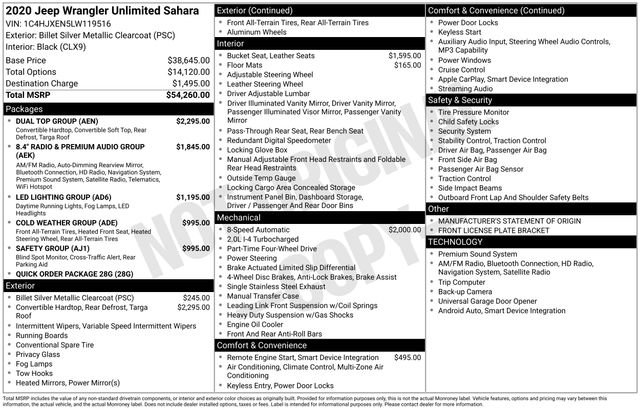 Used 2020 Jeep Wrangler Unlimited Sahara w/ Dual Top Group image 25