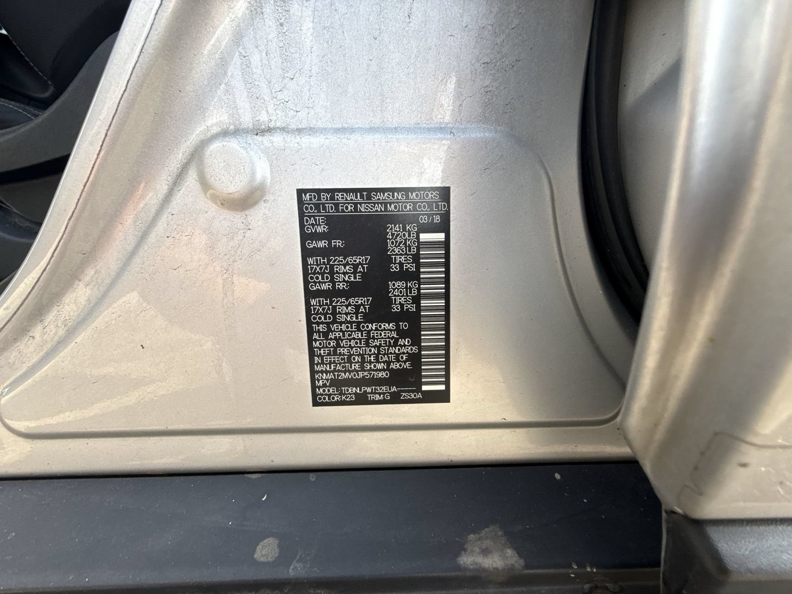 Used 2018 Nissan Rogue S AWD/4WD image 24