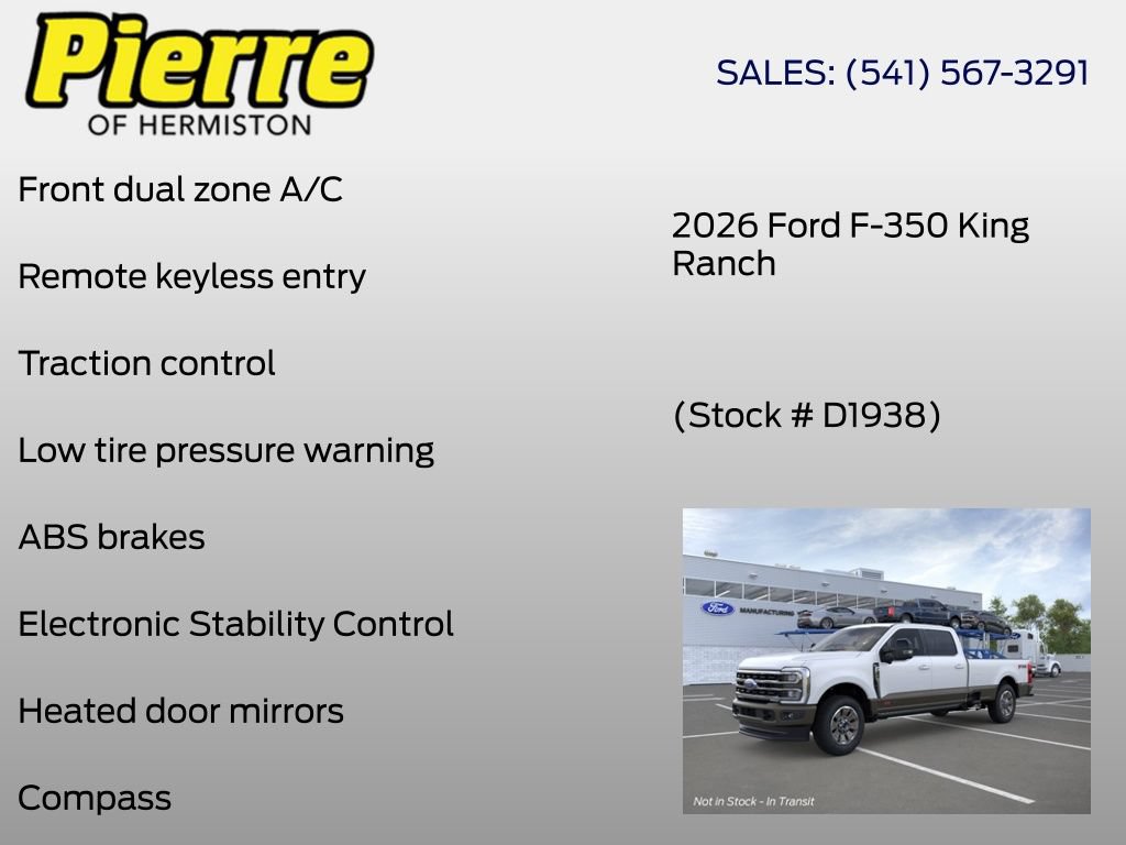 New 2026 Ford F350 King Ranch w/ FX4 Off-Road Package AWD/4WD image 6
