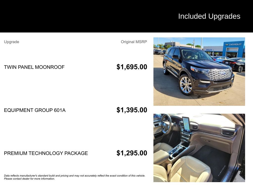 Used 2021 Ford Explorer Platinum w/ Equipment Group 601A image 5