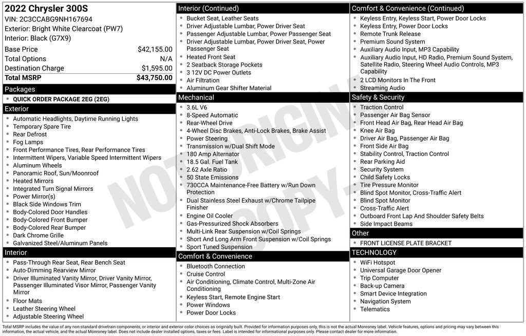 Used 2022 Chrysler 300 S RWD image 19