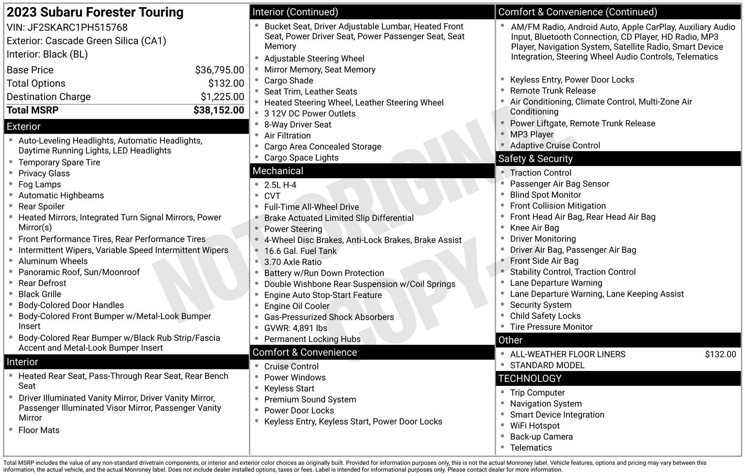 Certified 2023 Subaru Forester Touring image 34