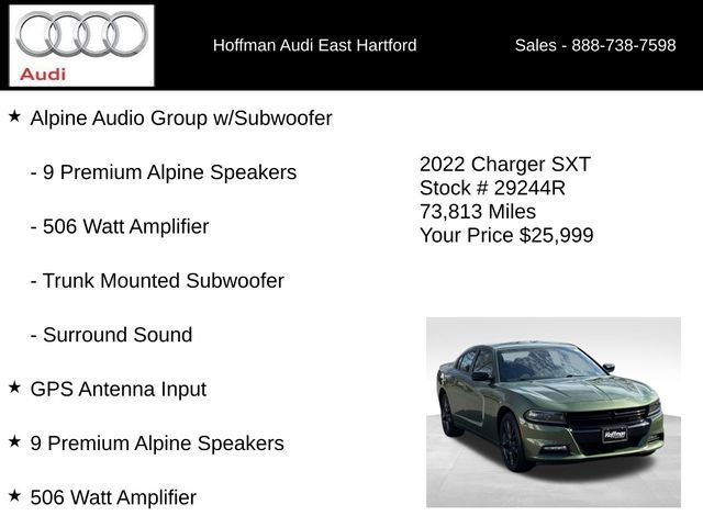 Used 2022 Dodge Charger SXT w/ Blacktop Package image 12