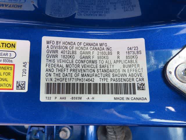 Certified 2023 Honda Civic EX image 25