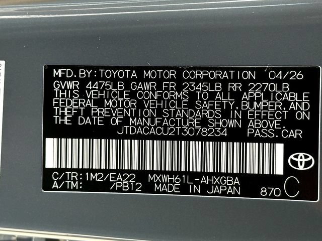 New 2026 Toyota Prius Plug-In Hybrid FWD image 22