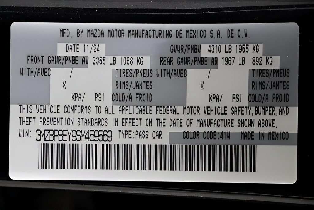 Certified 2025 MAZDA MAZDA3 2.5 Turbo Sedan w/Premium Plus AWD/4WD image 18