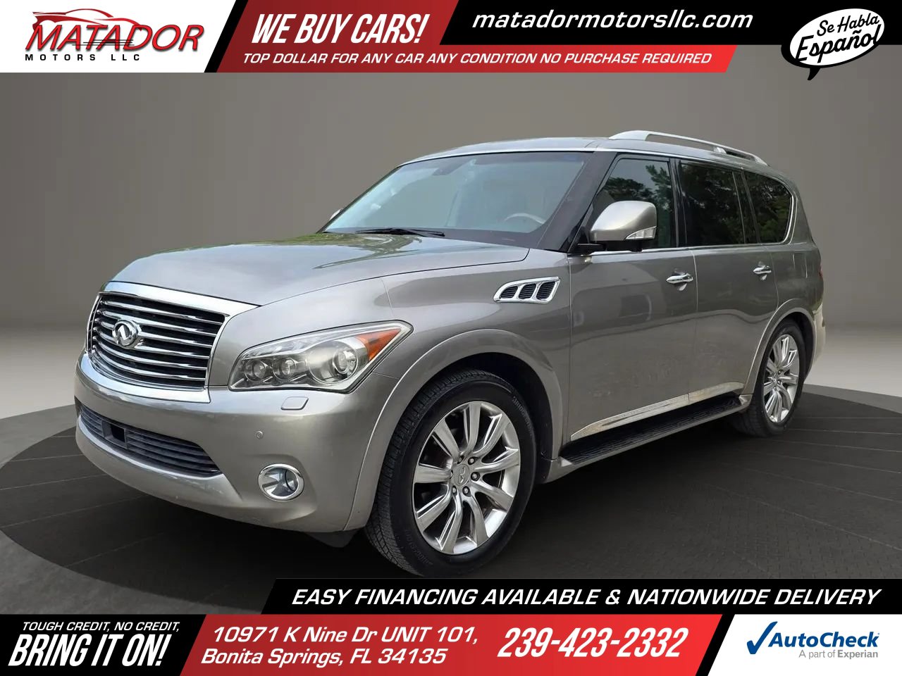 Used 2011 INFINITI QX56 4WD w/ Deluxe Touring Pkg