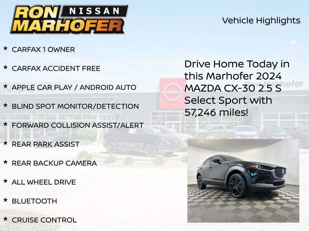 Used 2024 MAZDA CX-30 AWD 2.5 S w/ Select Sport Pkg image 14