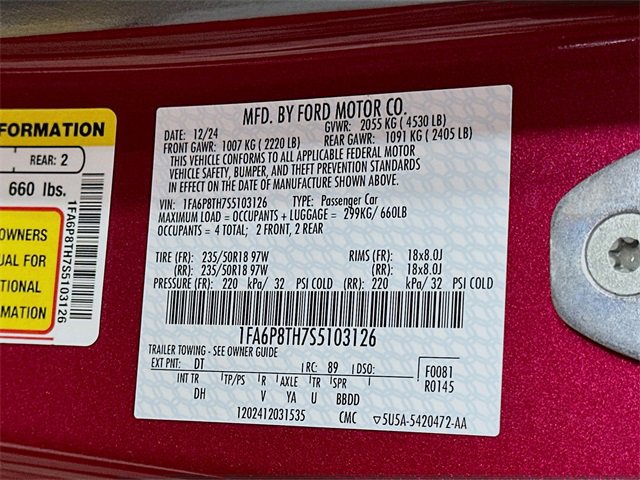 Used 2025 Ford Mustang Coupe image 24