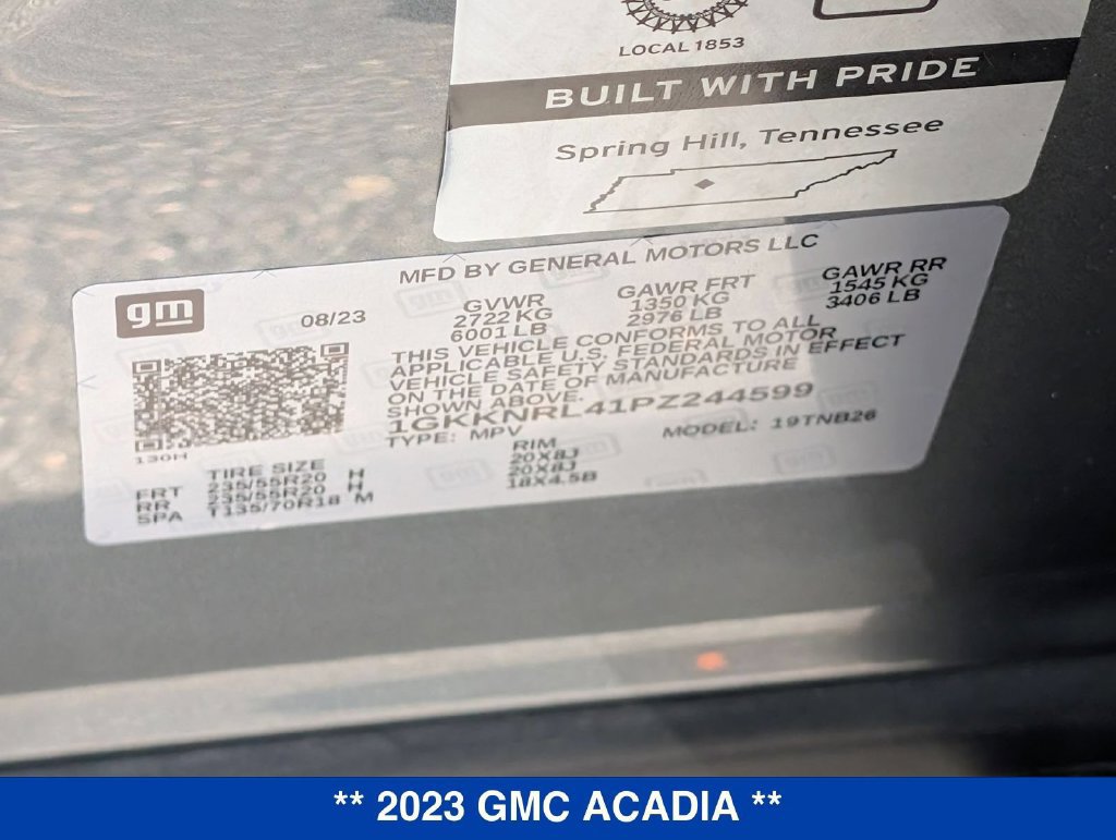 Used 2023 GMC Acadia SLE w/ Driver Convenience Package AWD/4WD image 36