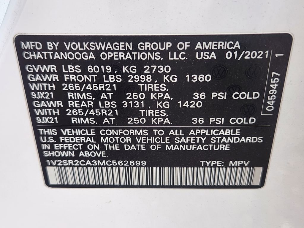 Used 2021 Volkswagen Atlas SEL R-Line AWD/4WD image 29