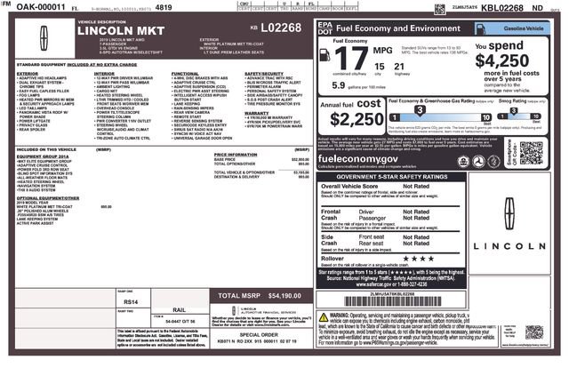 Used 2019 Lincoln MKT AWD image 7