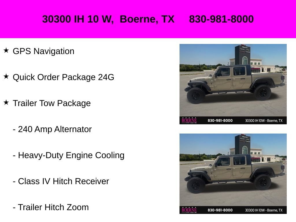 Used 2020 Jeep Gladiator Overland w/ Popular Equipment Package AWD/4WD image 10