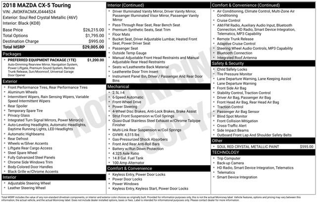 Used 2018 MAZDA CX-5 Touring w/ Preferred Equipment Package image 33