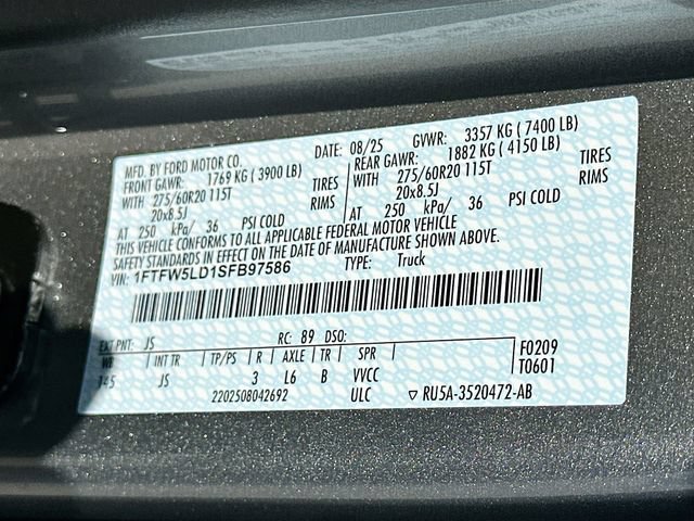Used 2025 Ford F150 Lariat w/ Equipment Group 501A Mid AWD/4WD image 32