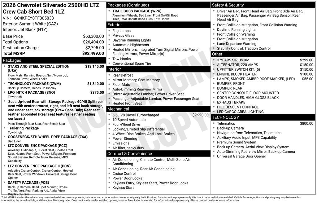 New 2026 Chevrolet Silverado 2500 LTZ AWD/4WD image 47