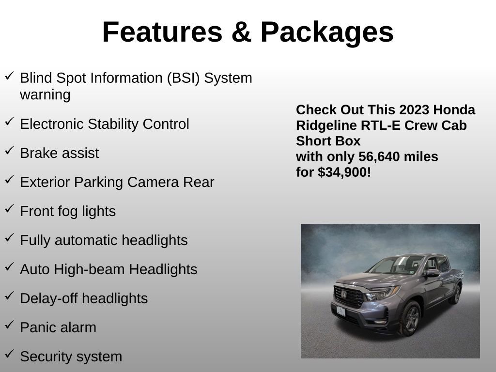Used 2023 Honda Ridgeline RTL-E image 20