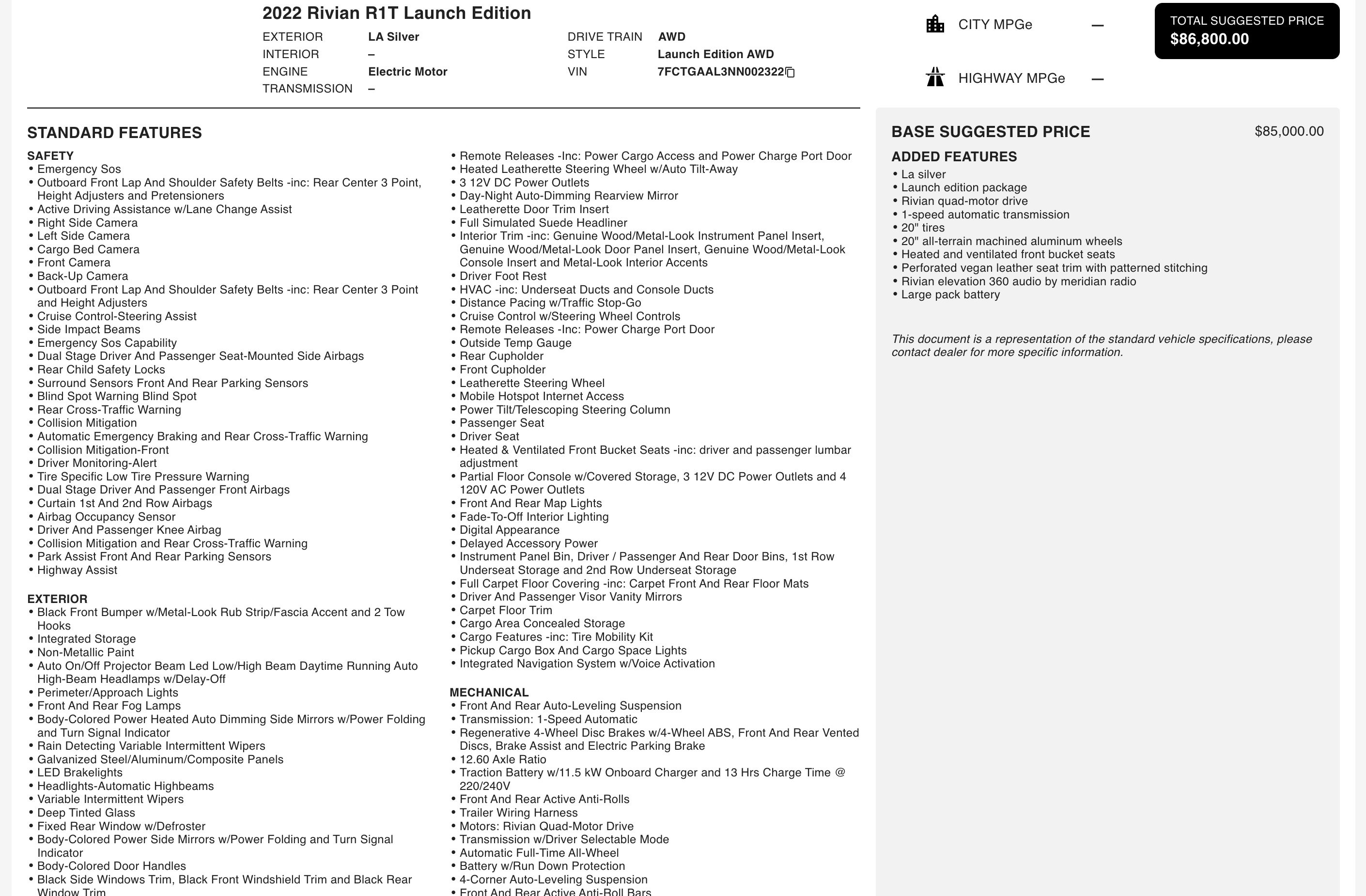 Used 2022 Rivian R1T Launch Edition image 5