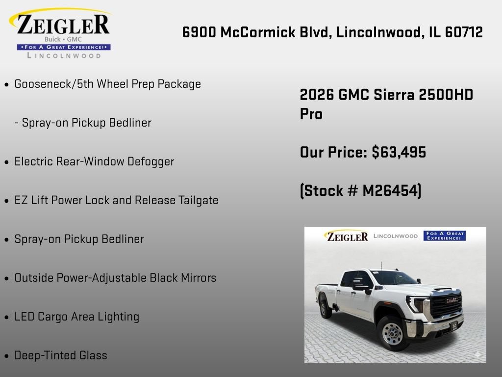 New 2026 GMC Sierra 2500 Pro w/ Max Trailering Package AWD/4WD image 12