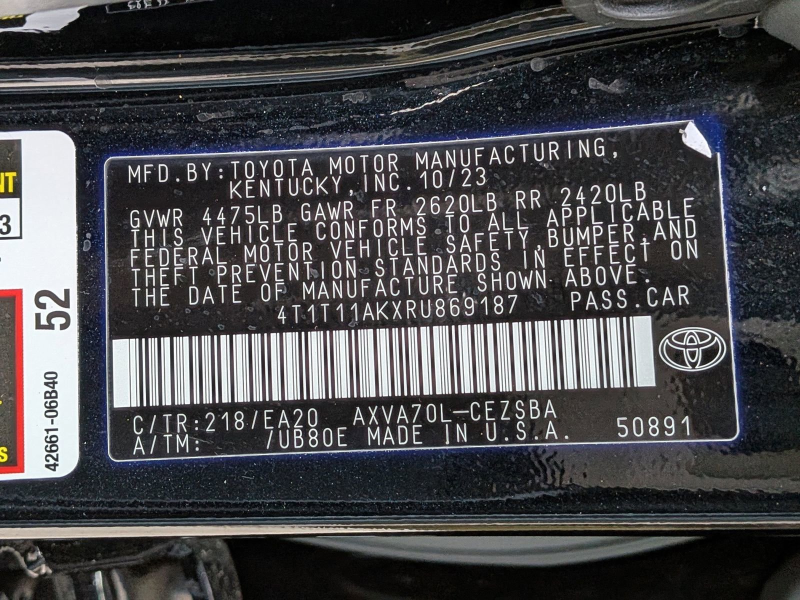 Used 2024 Toyota Camry SE w/ Convenience Package image 14