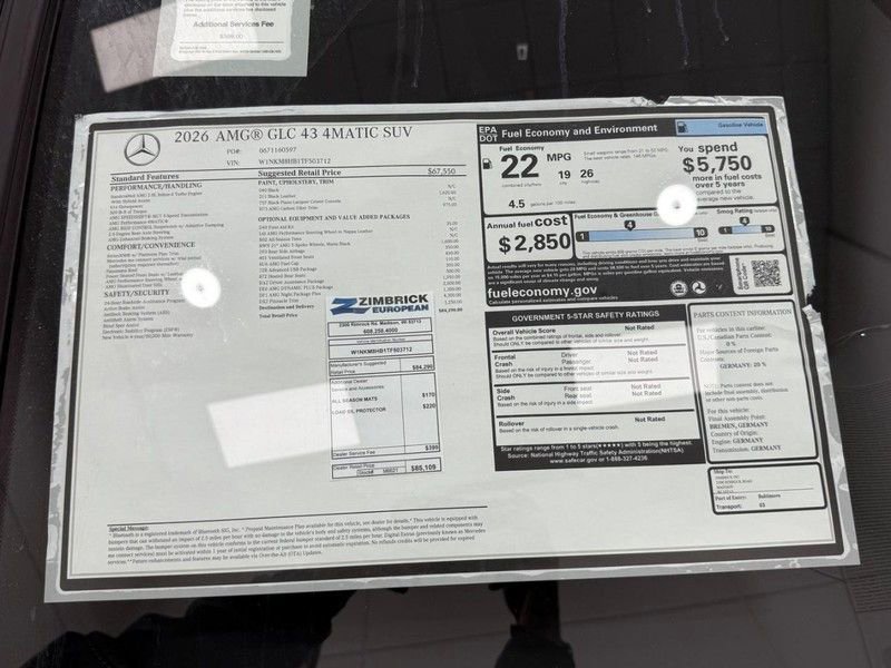 New 2026 Mercedes-Benz GLC 43 AMG 4MATIC image 4