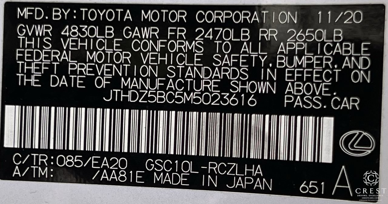 Used 2021 Lexus RC 350 w/ Premium Package RWD image 32