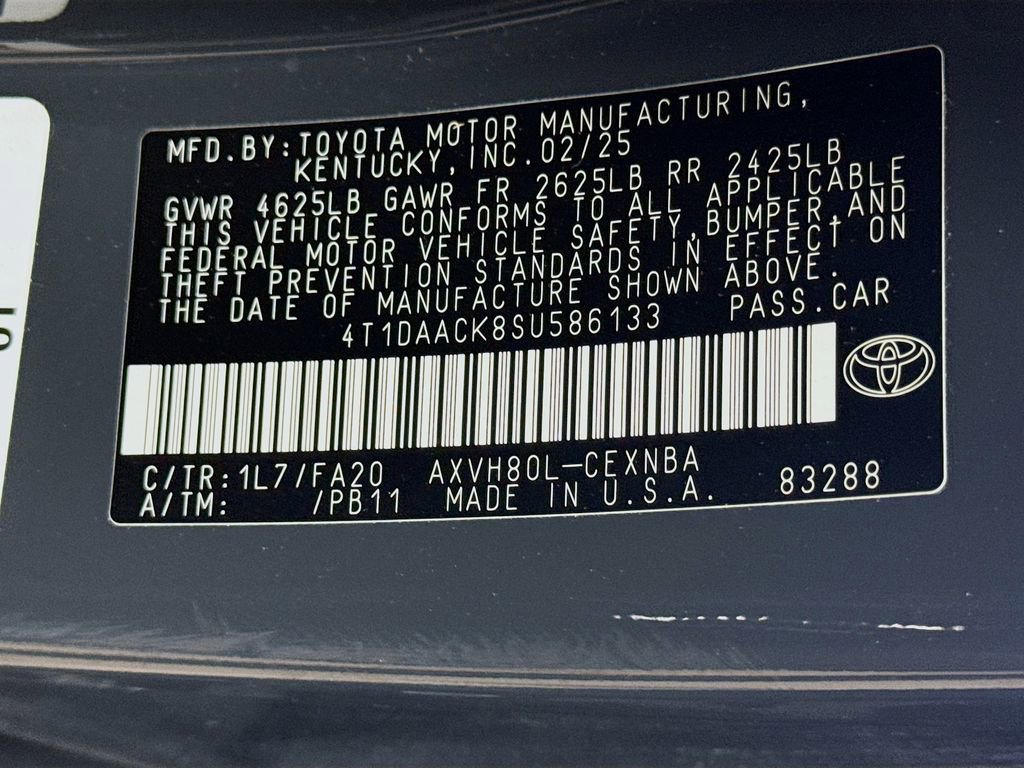 Certified 2025 Toyota Camry LE FWD image 30