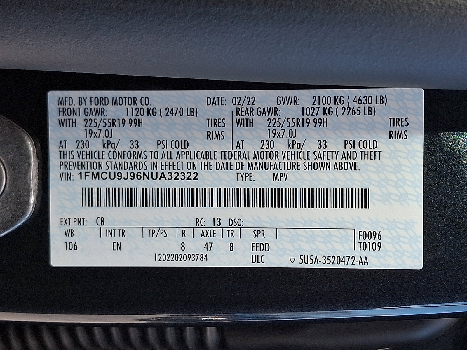 Used 2022 Ford Escape Titanium w/ Class II Trailer Tow Package image 28