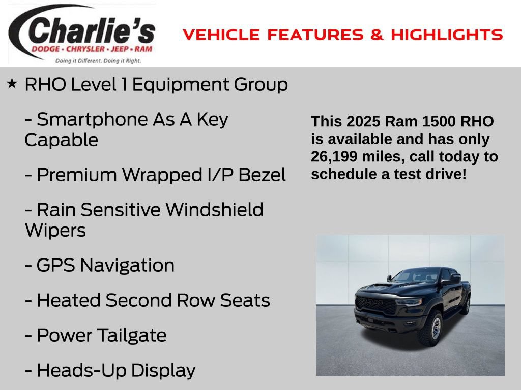Used 2025 RAM 1500 RHO w/ RHO Level 1 Equipment Group AWD/4WD image 12