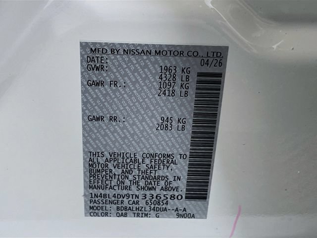 New 2026 Nissan Altima 2.5 SV FWD image 21