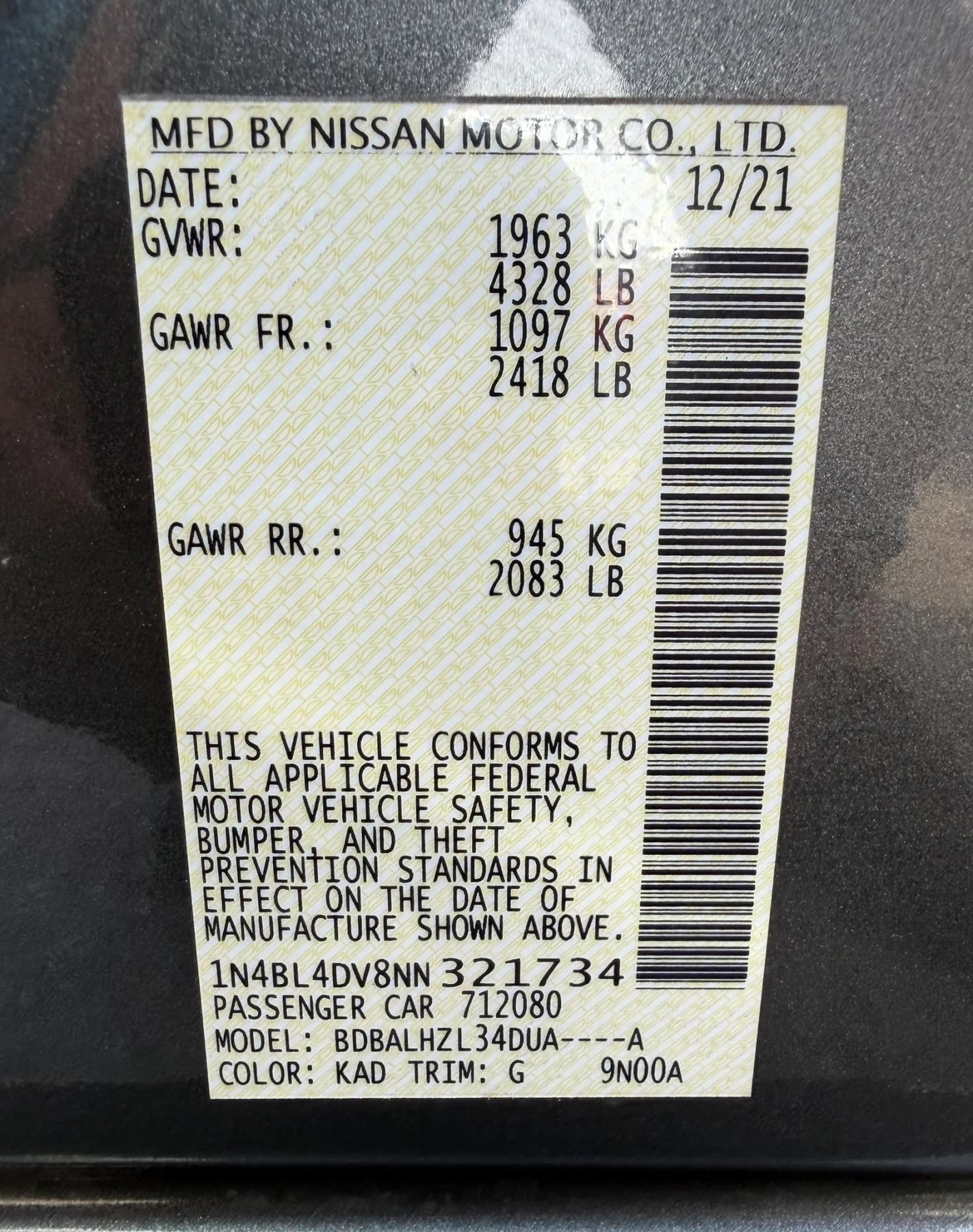 Used 2022 Nissan Altima 2.5 SV FWD image 58