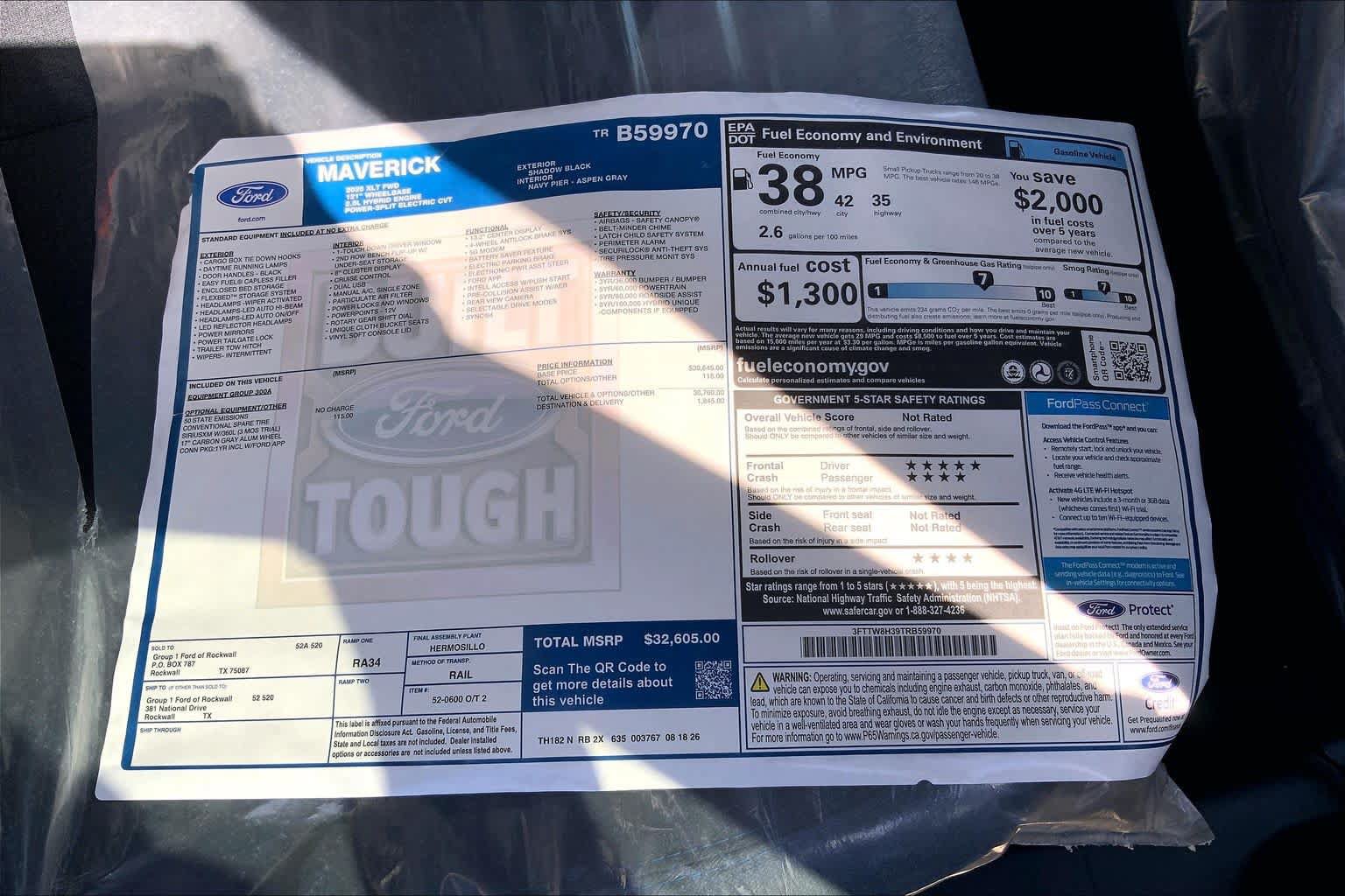New 2026 Ford Maverick XLT FWD image 17