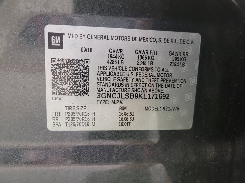 Used 2019 Chevrolet Trax LT w/ Sun & Sound Package FWD image 33