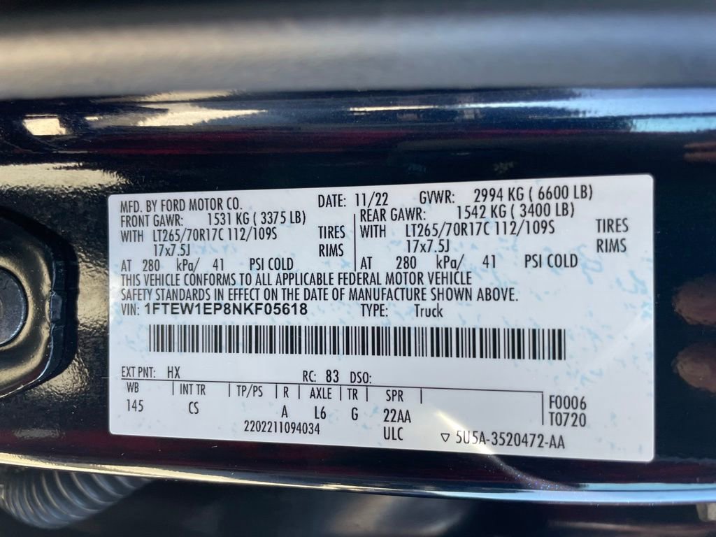 Used 2022 Ford F150 XL w/ Equipment Group 101A High image 32