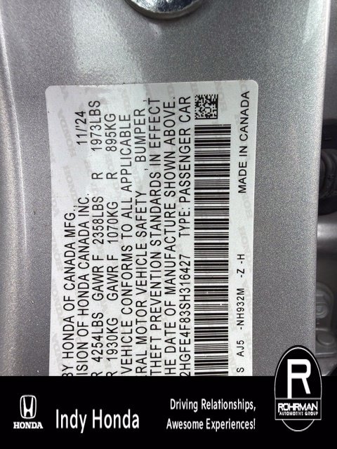 Used 2025 Honda Civic Sport image 8