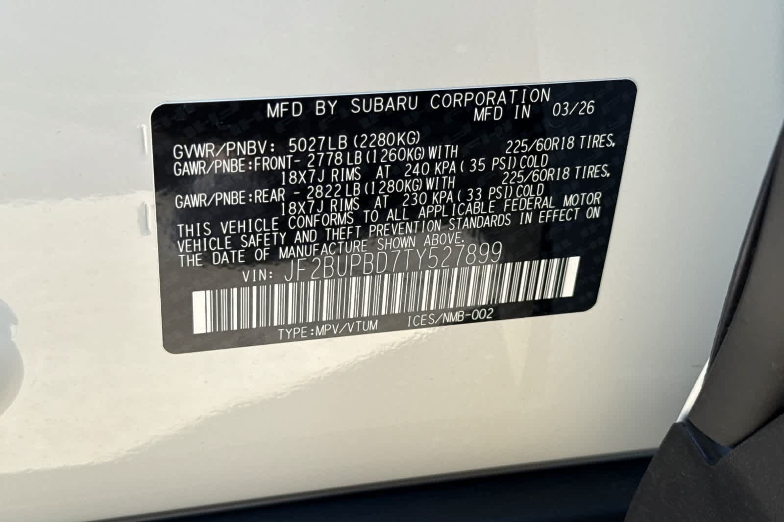 New 2026 Subaru Outback Premium AWD/4WD image 34