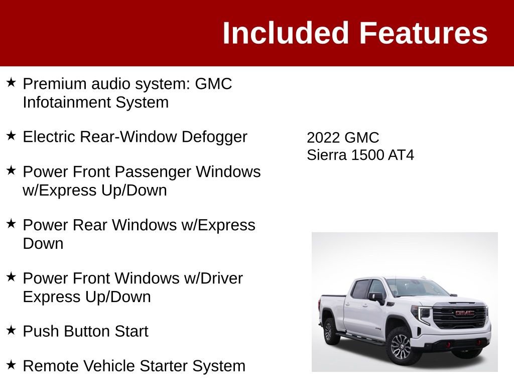 Used 2022 GMC Sierra 1500 AT4 AWD/4WD image 4