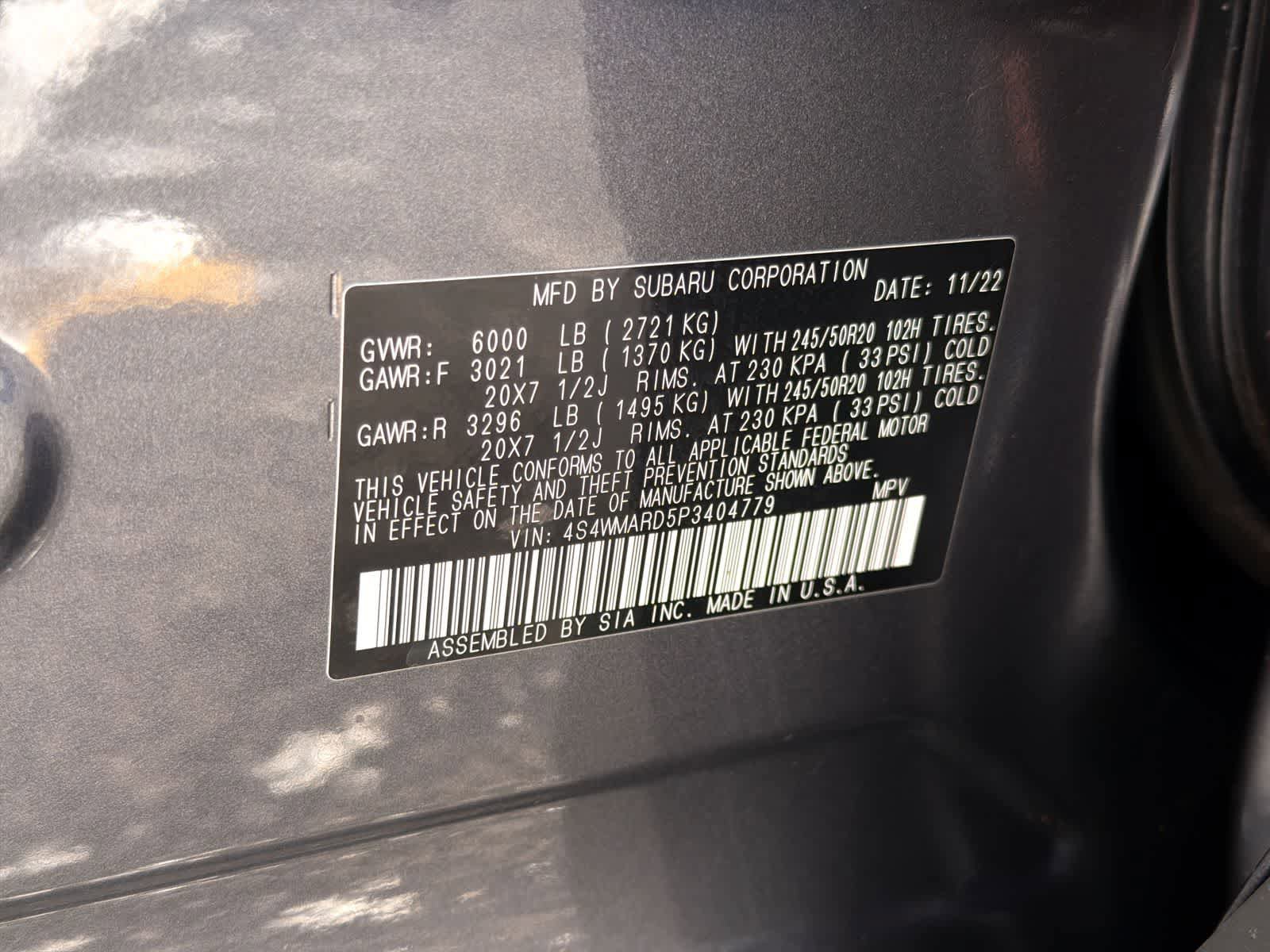Used 2023 Subaru Ascent Limited w/ Technology Package AWD/4WD image 39