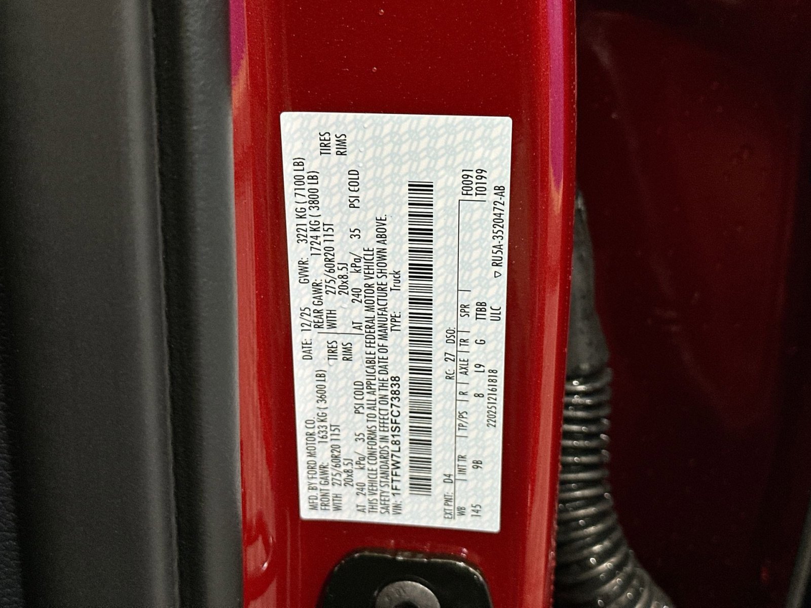 New 2025 Ford F150 Platinum w/ Equipment Group 702A High image 12