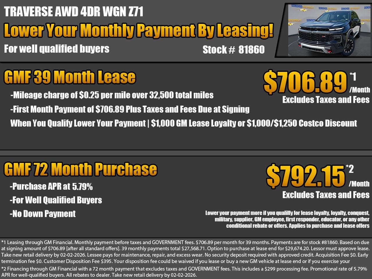 New 2026 Chevrolet Traverse Z71 w/ Driver Confidence Package image 2