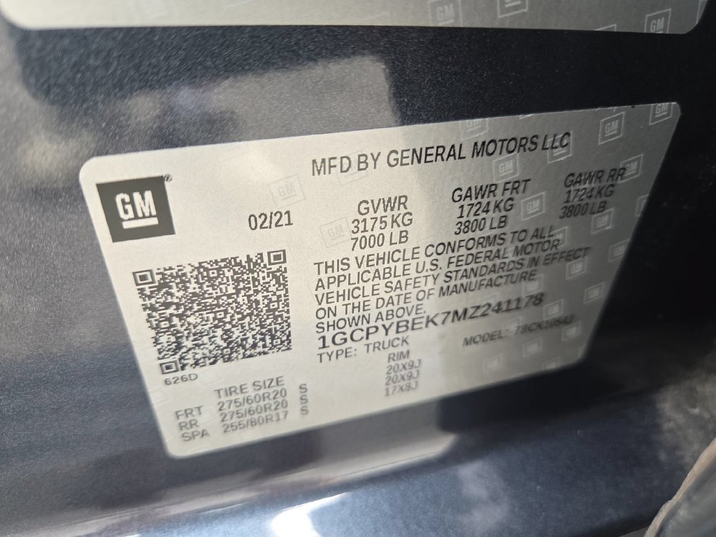 Certified 2021 Chevrolet Silverado 1500 Custom w/ LPO, Dark Essentials Package AWD/4WD image 24