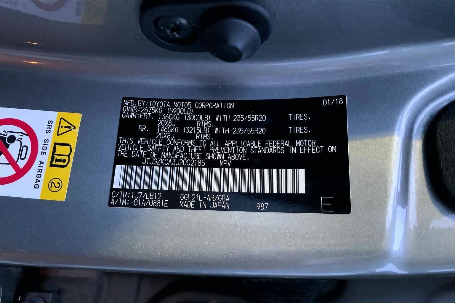 Used 2018 Lexus RX 350L FWD image 29