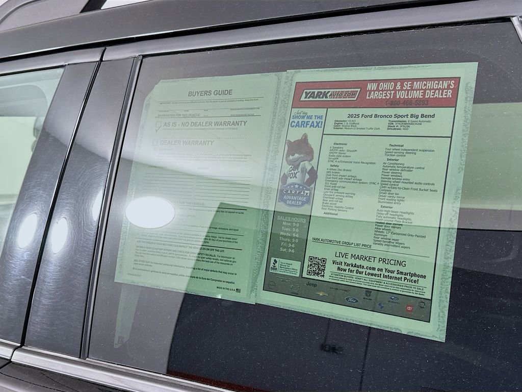 Used 2025 Ford Bronco Sport Big Bend AWD/4WD image 13
