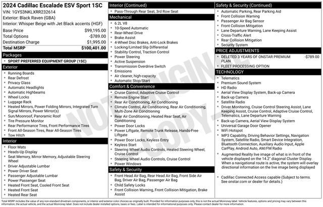 Used 2024 Cadillac Escalade ESV Sport image 48
