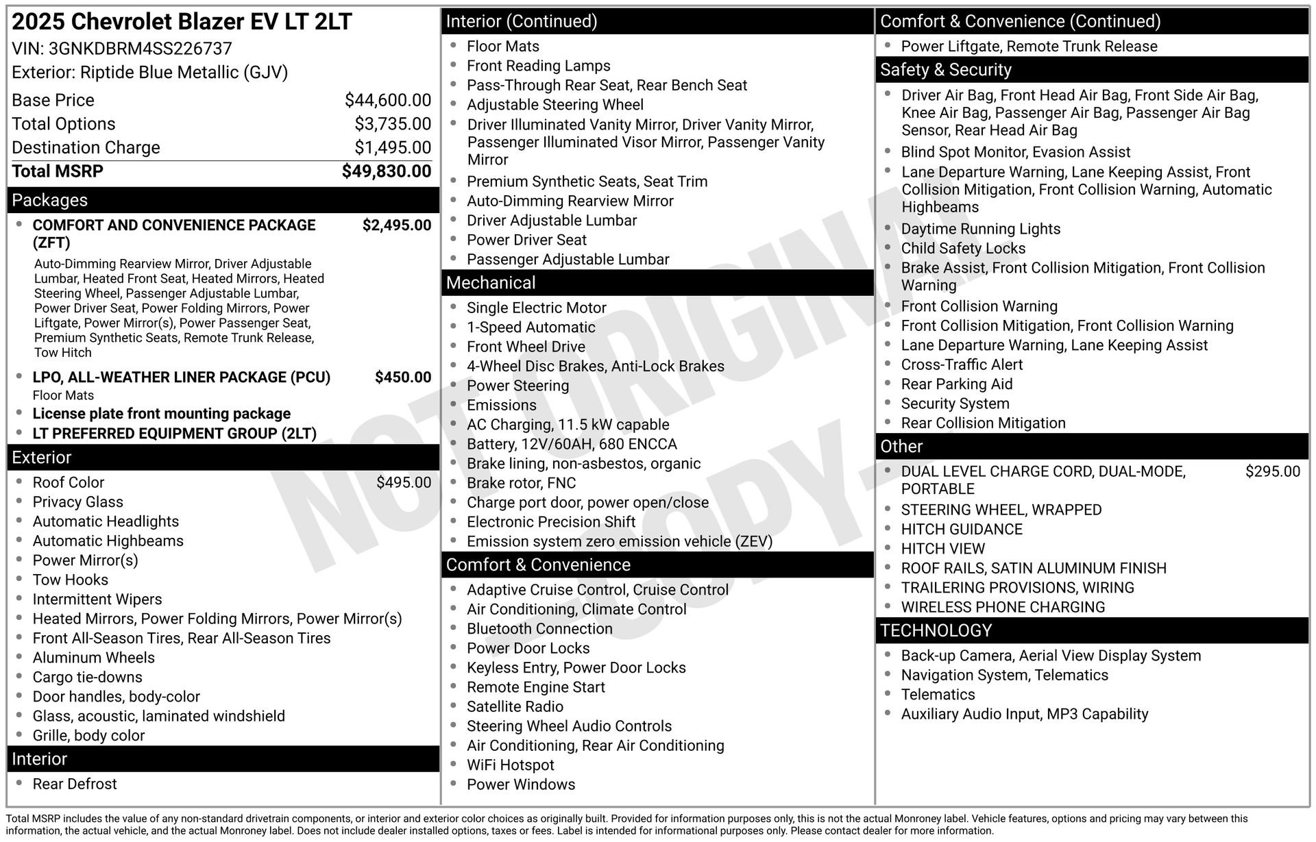 New 2025 Chevrolet Blazer EV LT FWD image 4