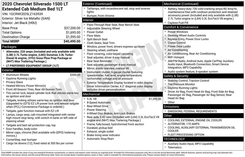 Used 2020 Chevrolet Silverado 1500 LT image 15