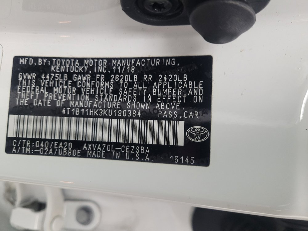 Used 2019 Toyota Camry SE w/ Protection Package (Q2) image 33