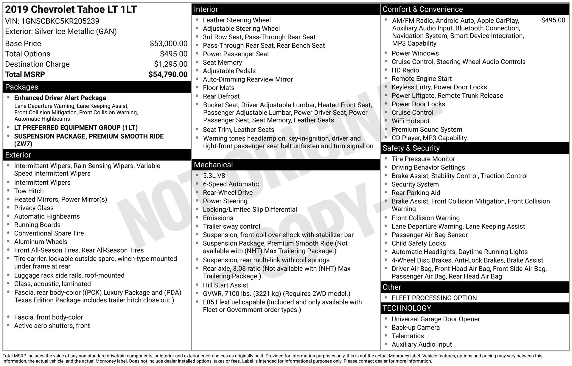 Used 2019 Chevrolet Tahoe LT image 36